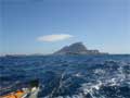 Passing Gibraltar rock